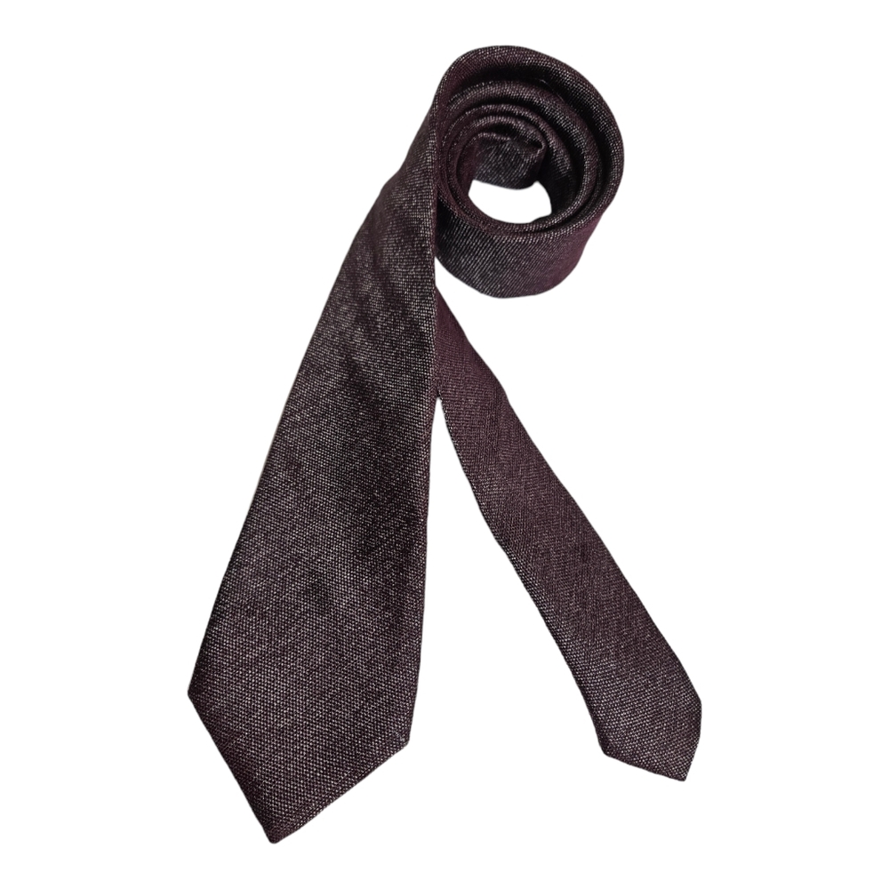 SOLD CANALI Purple Speckled Silk LUXURY Tie ITALY